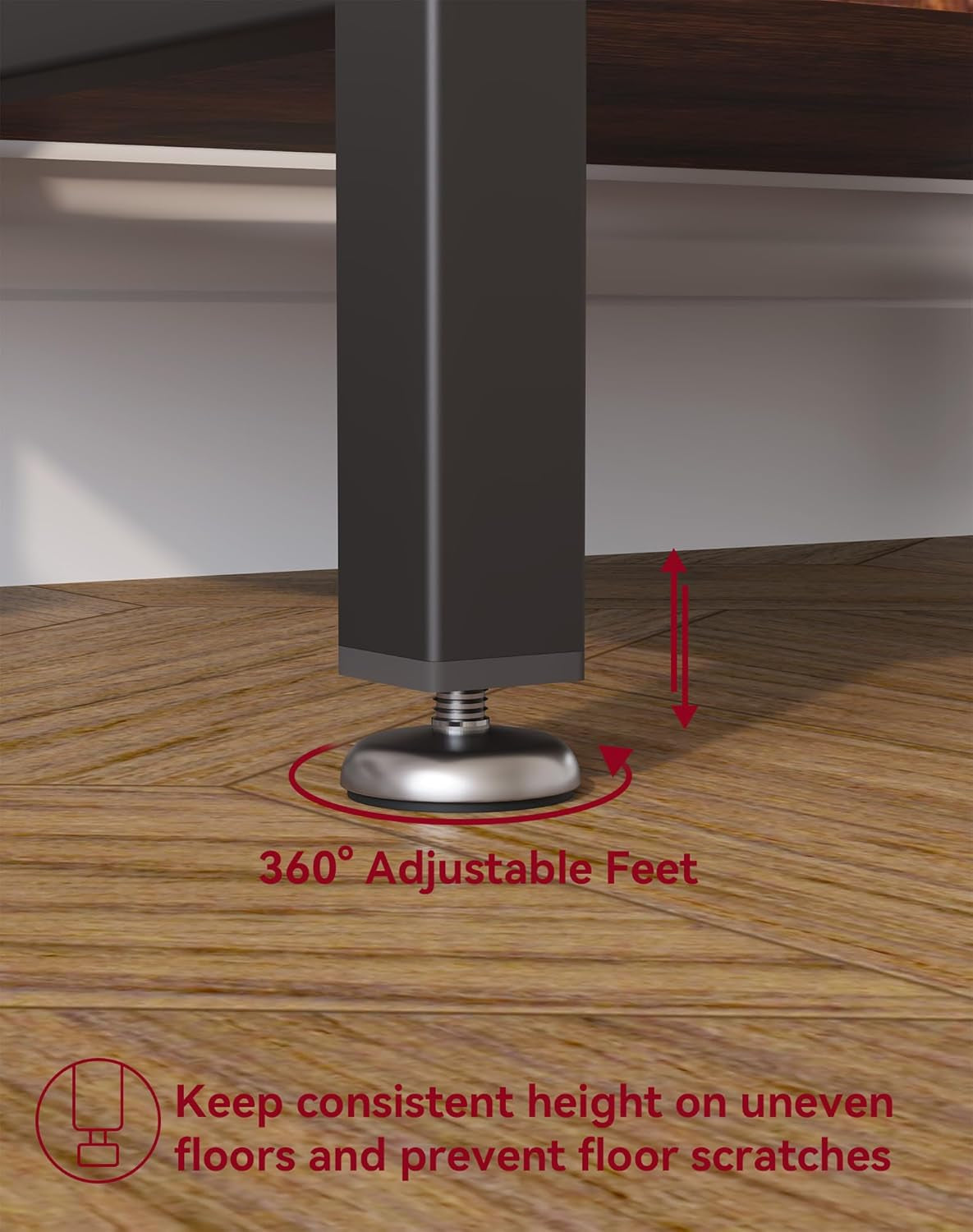 3 Tiers Bookcase, Industrial Metal Bookshelf with Side Fence, Storage