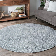 Home Decor Cotton Rug, Natural Fibers, Braided Reversible Cotton